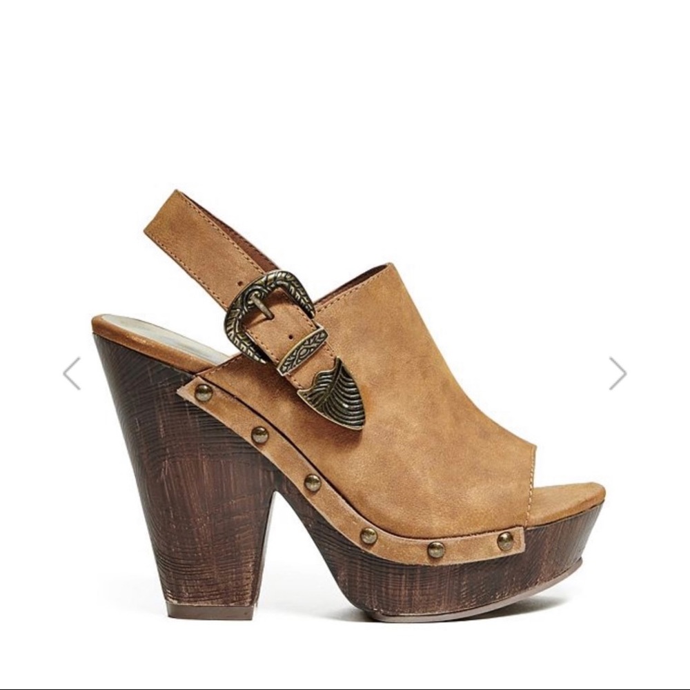 Guess Peep Toe Clogs - Picture 2 of 4